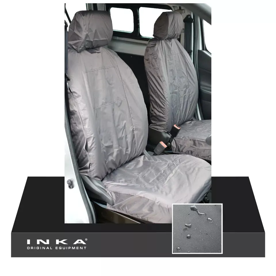 Renault Master Front 1 1 INKA Fully Tailored Waterproof Seat Covers Grey MY08-16