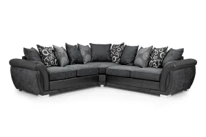 Shannon Sofa - Black/Grey Large Corner - 240 x 240 CM