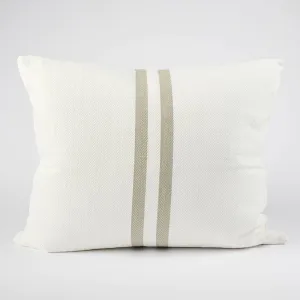 Simpatico Cushion | White/Natural 50 x 60cm