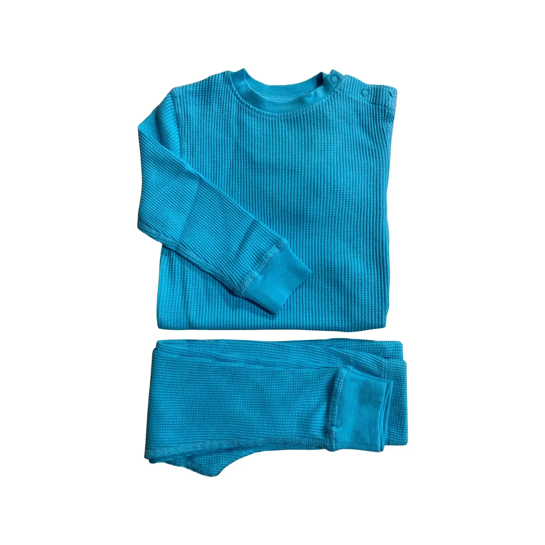 Slugs & Snails Adult Turquoise Waffle Set - 2 Left Size XL