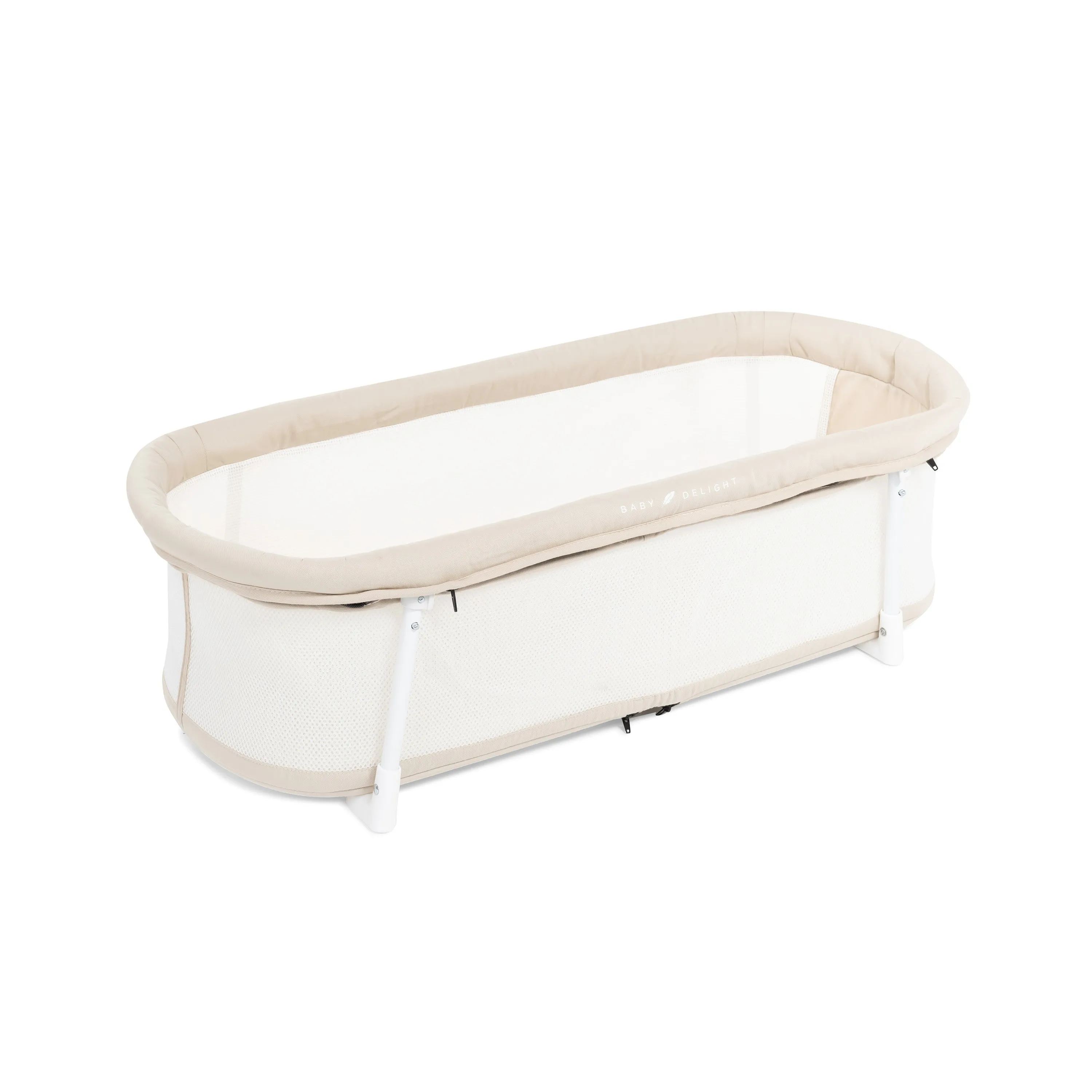 Snuggle Nest™ Organic Portable Bassinet-Organic Oat