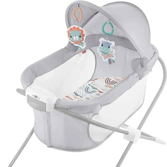 Soothing View Projection Bassinet – Rainbow Showers