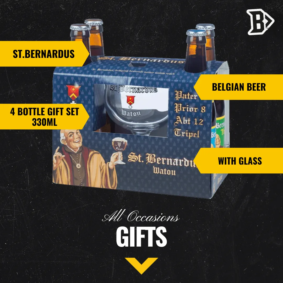 St. Bernardus Belgian Beer Gift Pack with Chalice Glass