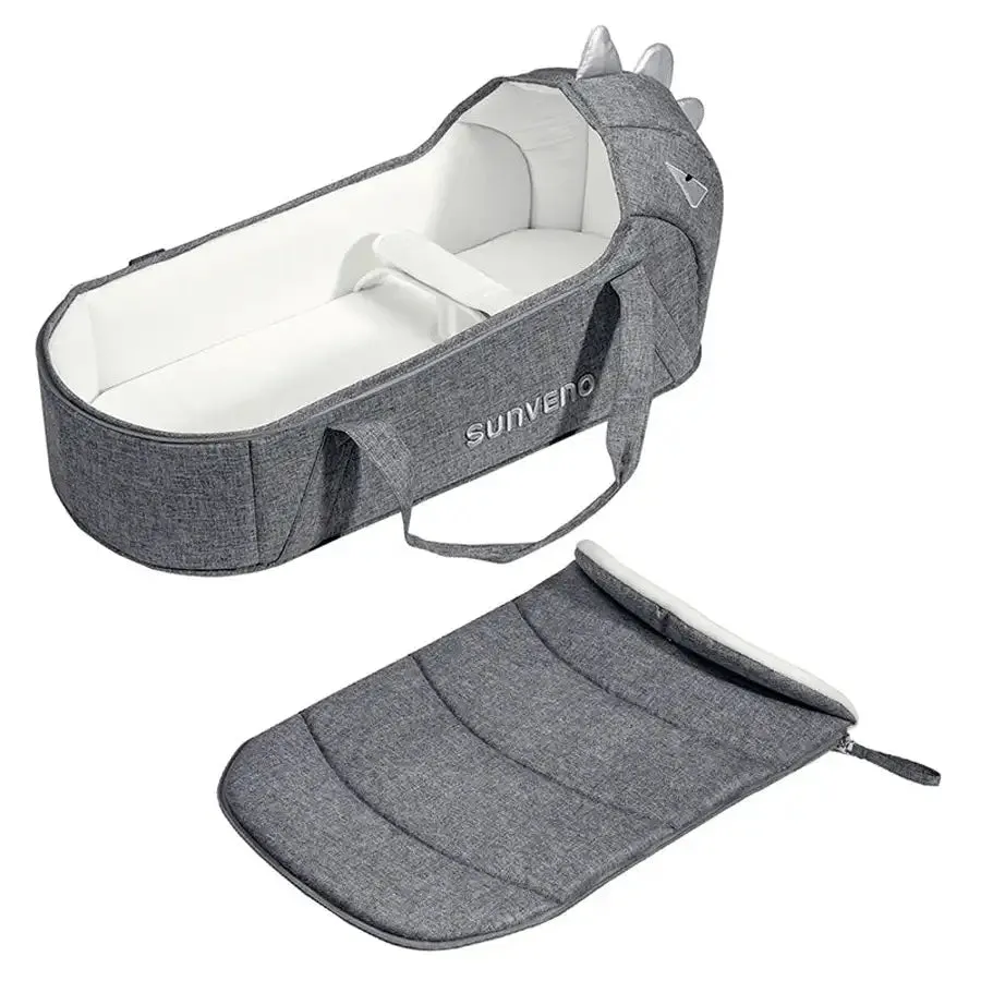 Sunveno Foldable Travel Carry Cot (Grey)