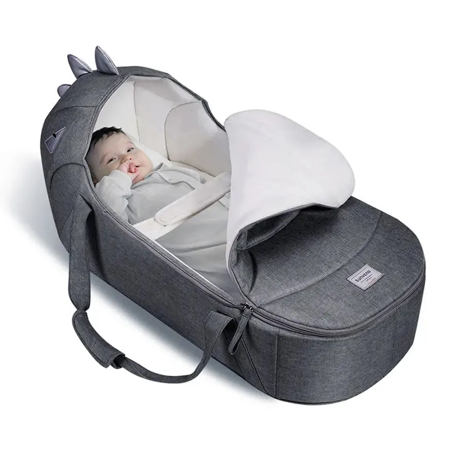 Sunveno Foldable Travel Carry Cot (Grey)