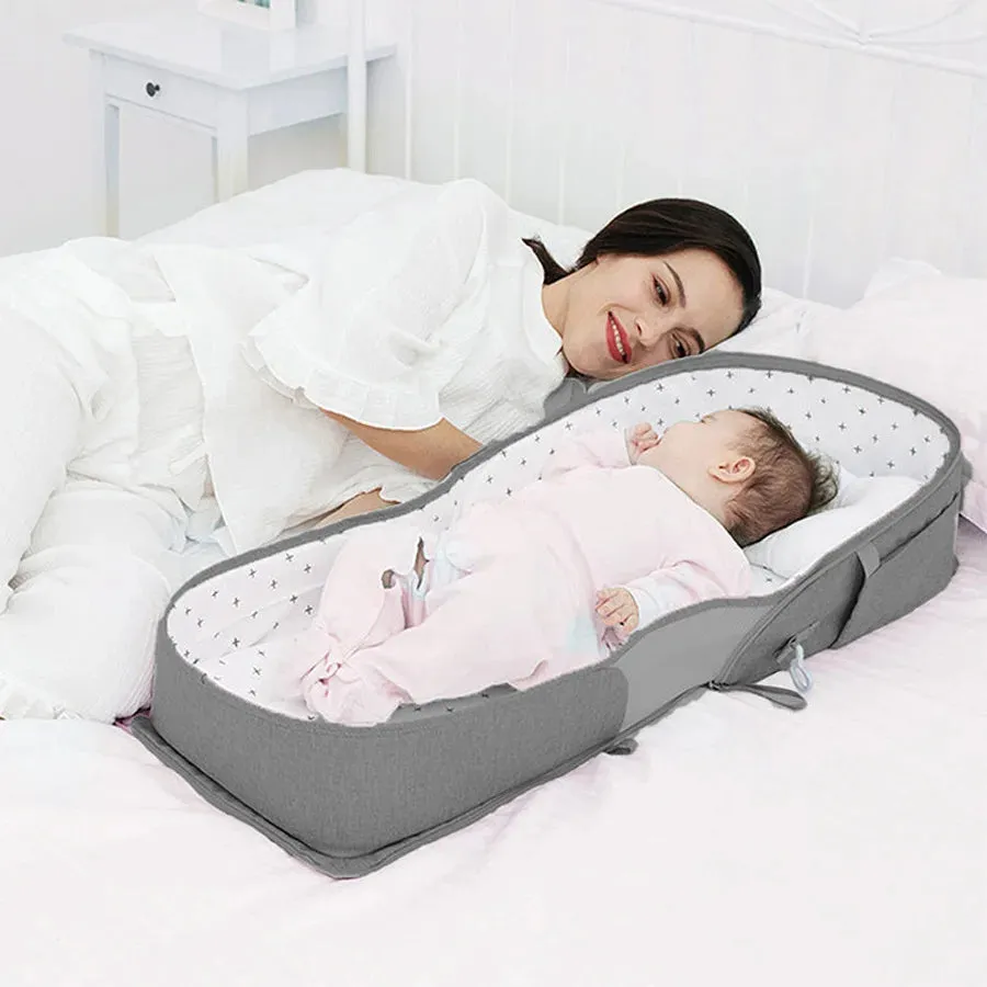 Sunveno Portable Baby Bed & Bag (Grey)