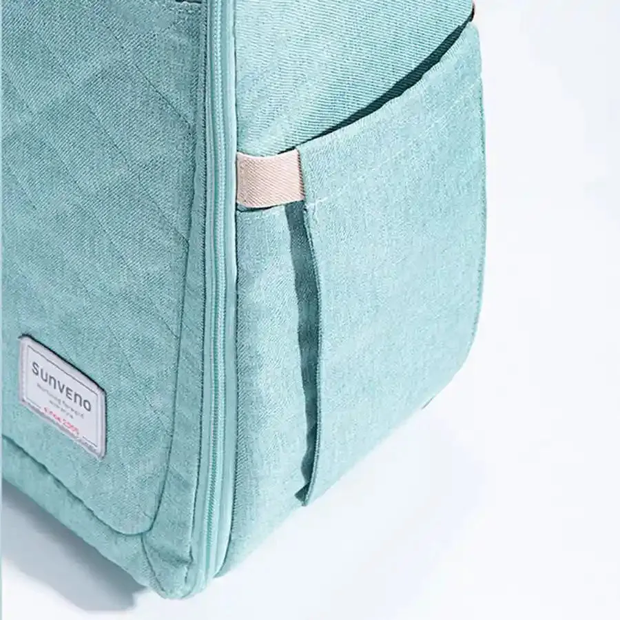 Sunveno Portable Baby Bed & Bag (Sea Green)