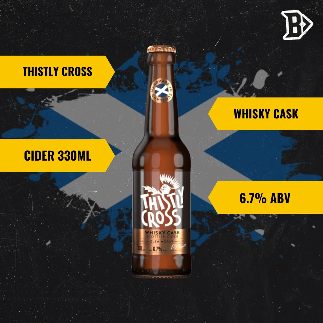 Thistly Cross Whisky Cask Craft Cider 330ml Bottles - 6.7% ABV (12 Pack)