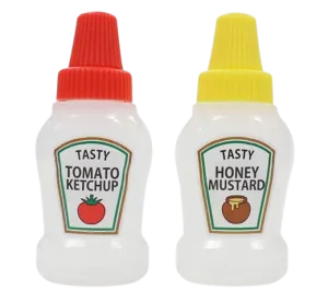 Tomato & Mustard Sauce Bottles