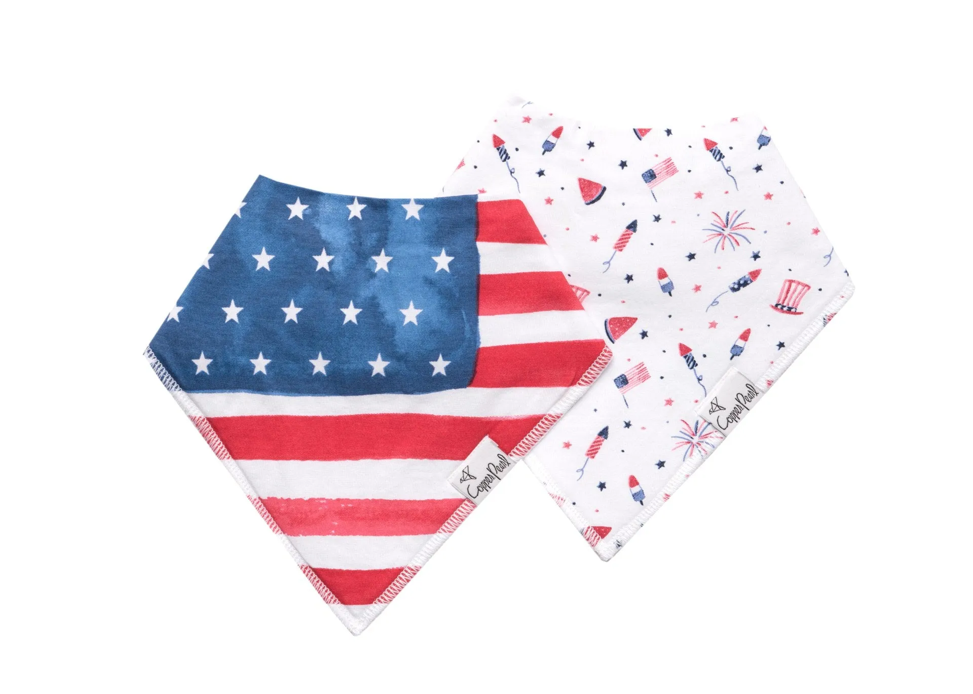 Trendy Functional Bandana Bibs - Patriot (2 print variants)