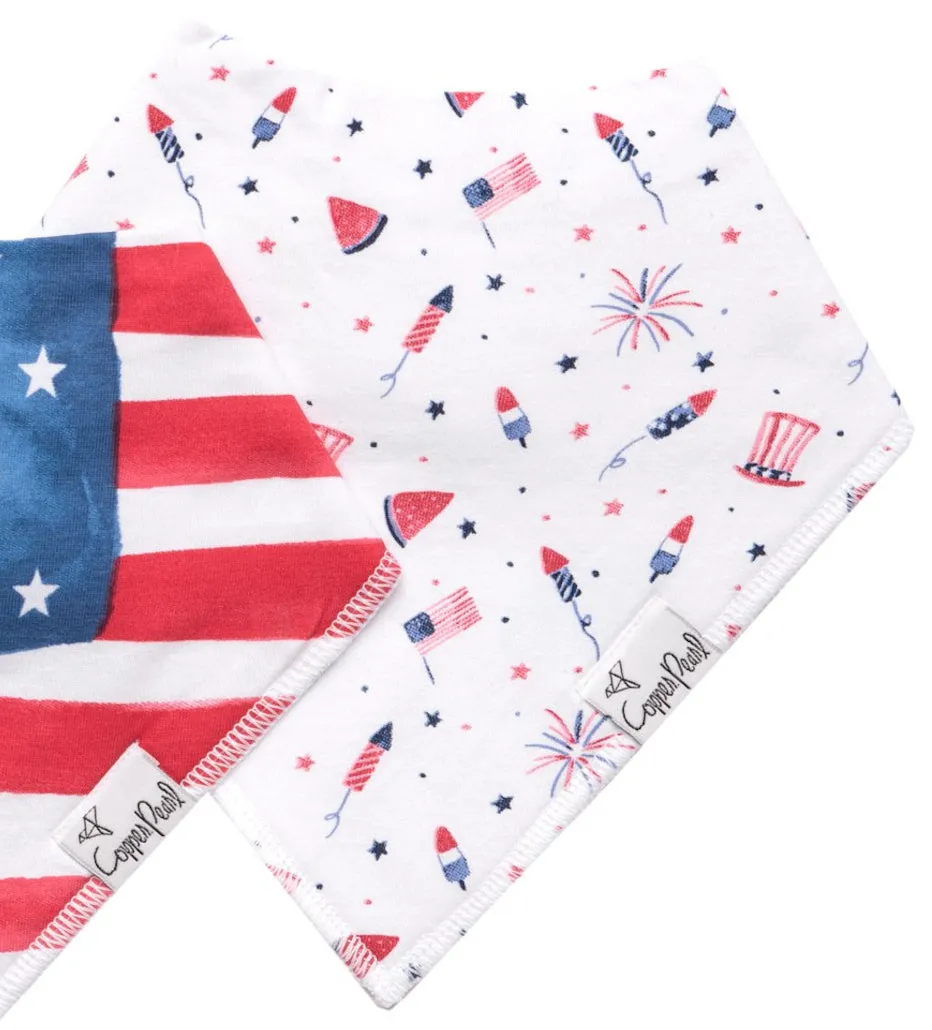 Trendy Functional Bandana Bibs - Patriot (2 print variants)