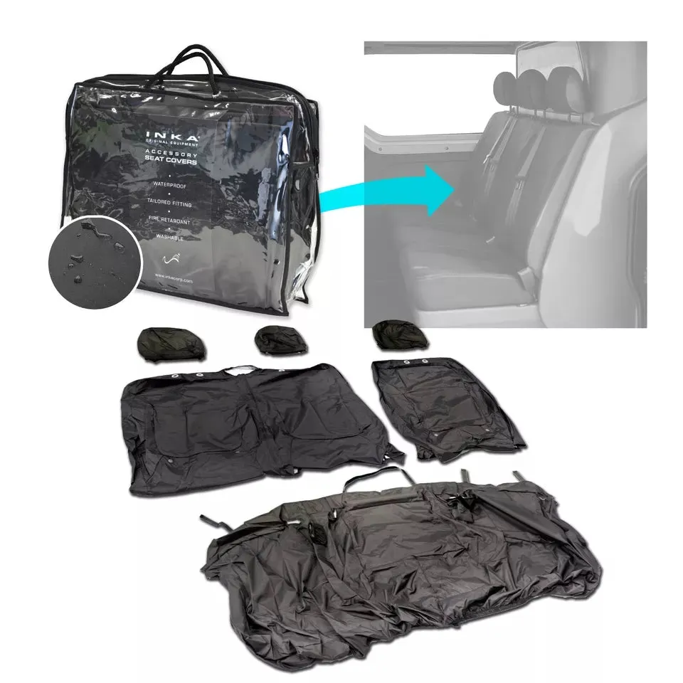 Vauxhall Vivaro X82 2nd Row 2 1 Tailored Waterproof Seat Cover Black MY14-18