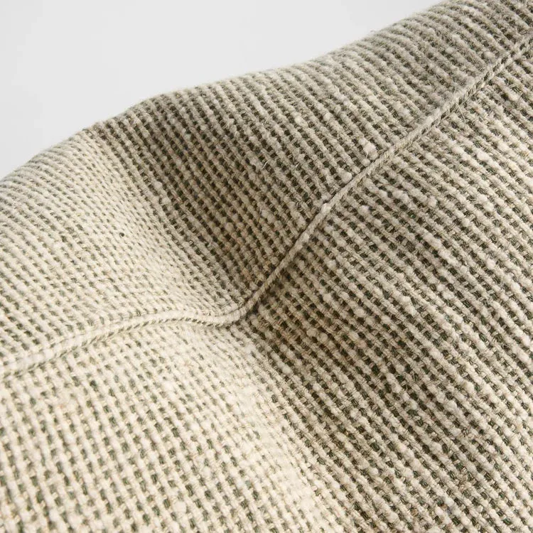 Verdure Linen Cushion | Natural/Green