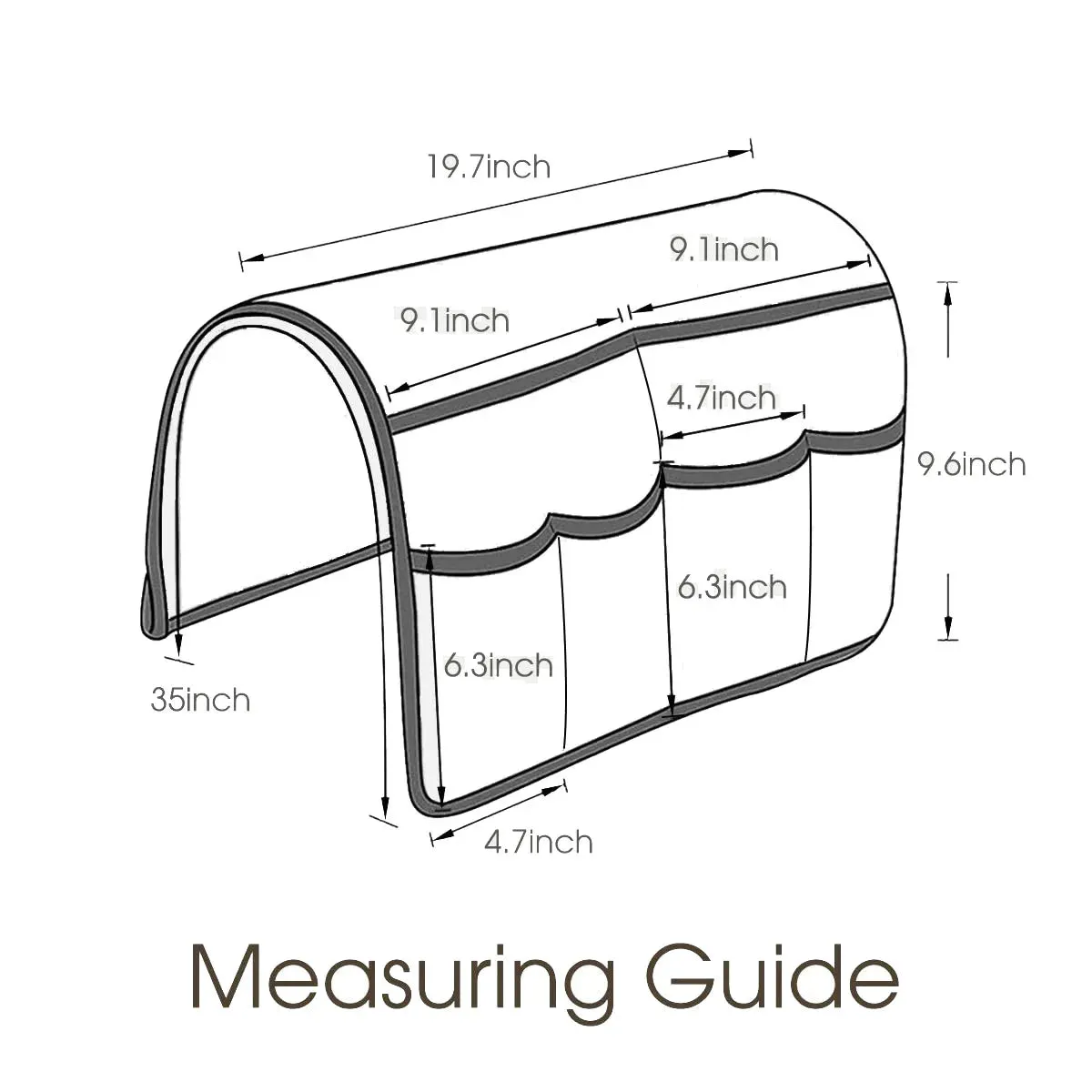 Waterproof and Non-slip Couch Arm Covers Armrest Cover