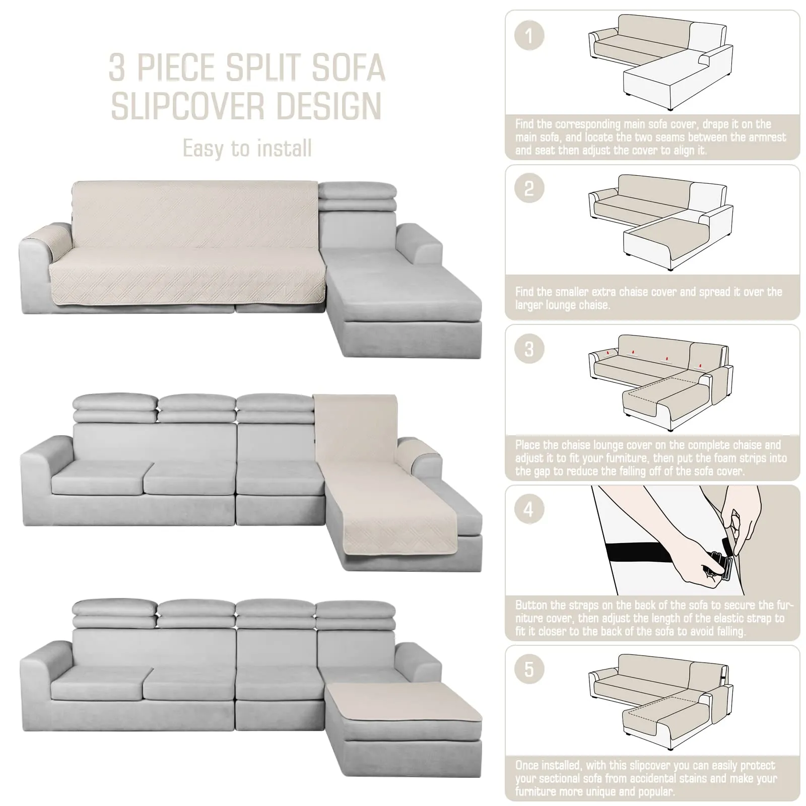 Waterproof Sectional Couch Covers