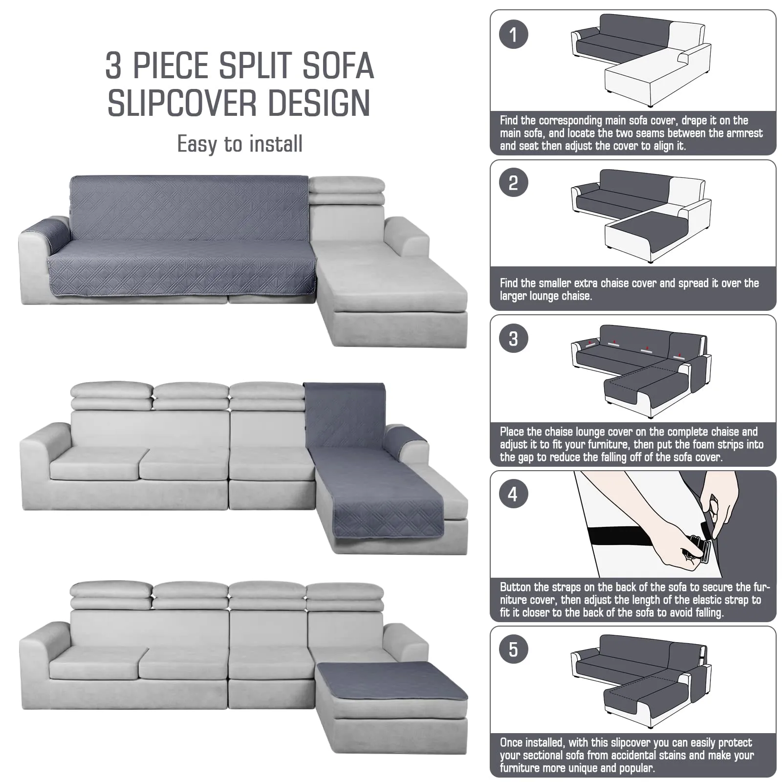 Waterproof Sectional Couch Covers