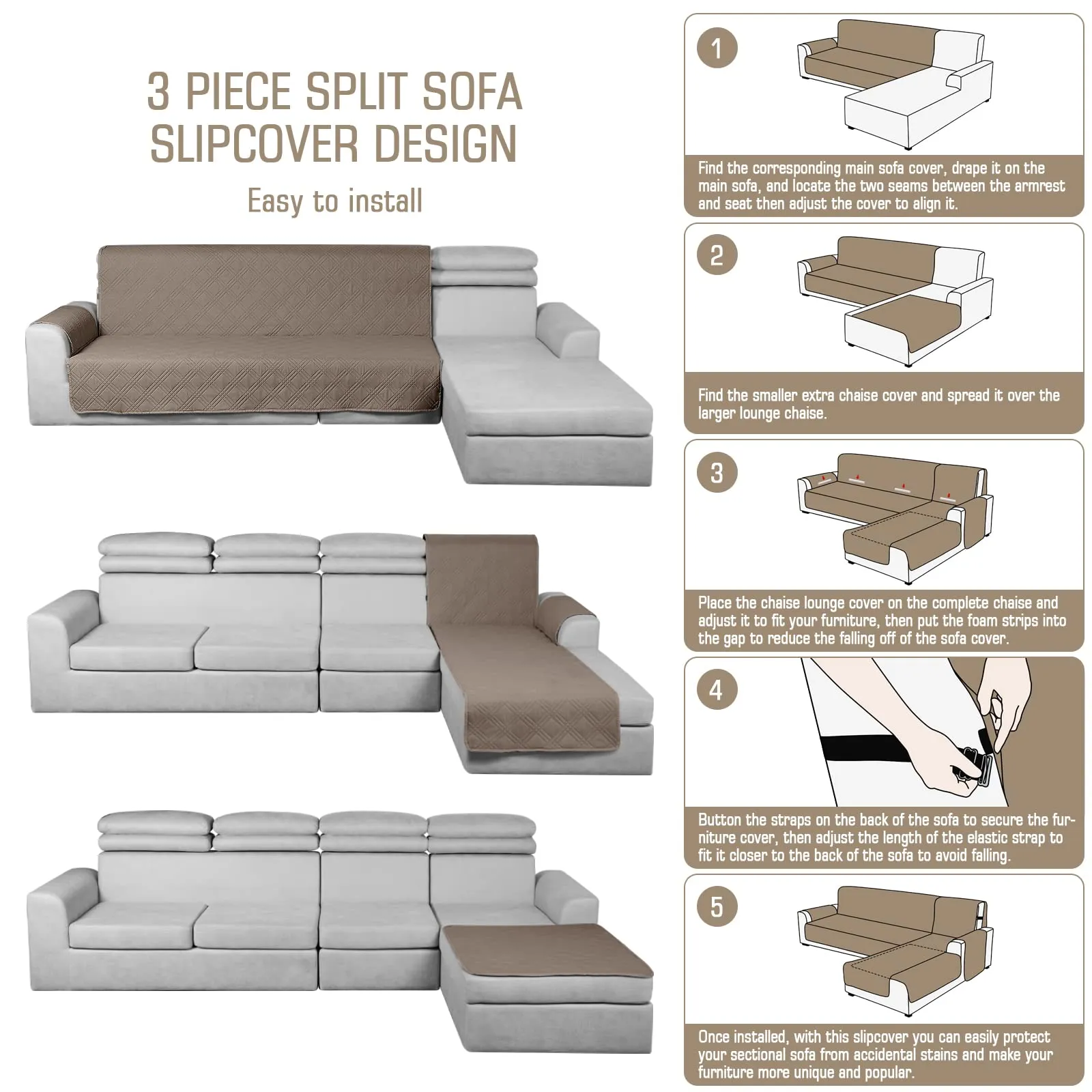 Waterproof Sectional Couch Covers