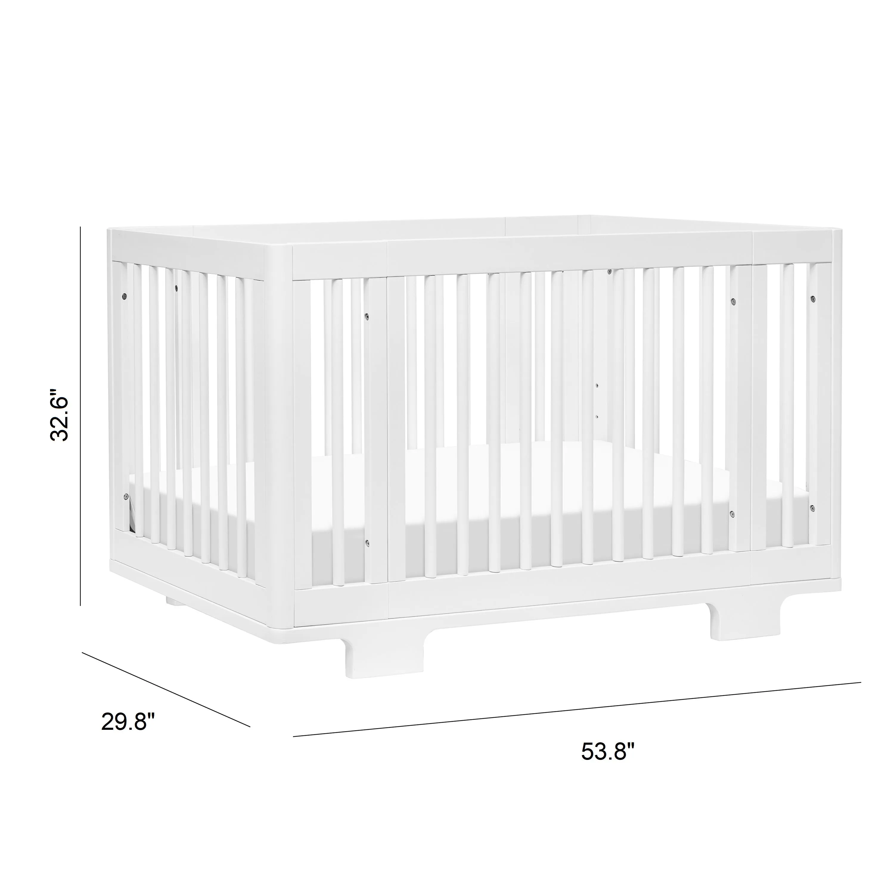 Yuzu 8-in-1 Convertible Crib with All-Stages Conversion Kits